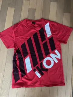 iKON 公式ロゴ Tシャツ　赤