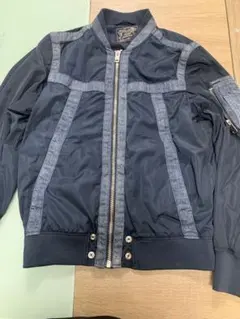 Diesel デニム調ネイビーMA-1ジャケット Sサイズのサムネイル