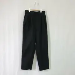 グローバルワーク ウツクシルエット あったかテーパードパンツ ブラック S