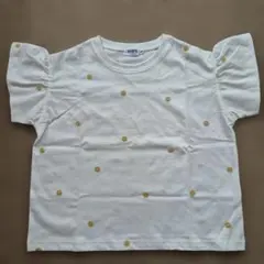 SHIPS 花柄刺繍 フリル袖 Tシャツ 130のサムネイル