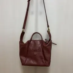 さらにお値下げ土日限定Marmelo 2way ショルダーバッグ レザー ワインのサムネイル