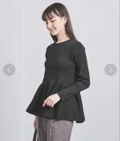 UNITED ARROWS P ペプラム ニット