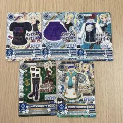 アイカツカードまとめ売り 5枚セット 藤堂ユリカ ロリゴシック クールコーデ