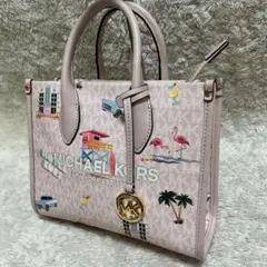 希少✨MICHAEL KORS ハンドバッグ　チャーム　ピンク