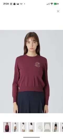 クレストブリッジ　ドライレーヨンストレッチ　プレッピーニット　38のサムネイル