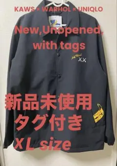 【新品未使用】UNIQLO×KAWS + WARHOL コーチジャケット XL