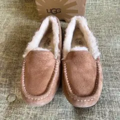 【良品】UGGアグ☆モカシンシューズ アンスレー 24センチ チェスナット