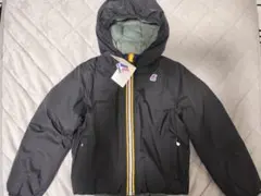 【新品未使用】K-WAY フード付きダウンジャケット 黒