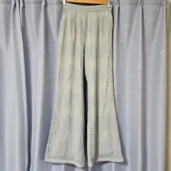 ワン アフター アナザー ナイスクラップ レースセミフレアパンツ