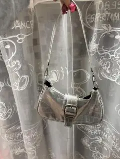 シルバー ショルダーバッグ レディース