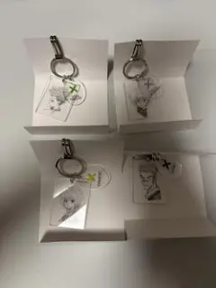 ゴン キルア クラピカ レオリオ クリアベースキーホルダー ハンターハンター