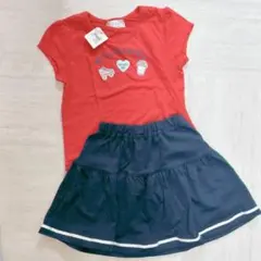 新品♡マザウェイズ　キッズ Tシャツ &スカート セット 120cmのサムネイル