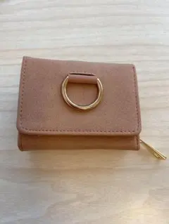 ミニ財布　くすみピンク