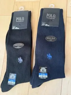 POLO 紺　黒　ソックス 27-29cm