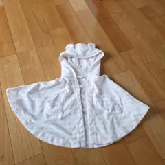 GELATO PIQUE フード付きポンチョ 80-90cm