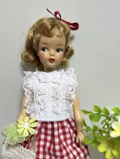 チェック柄 タミーちゃんサイズのハンドメイドドレス - メルカリ