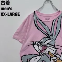 古着 LOONEY TUNES Tシャツ バックス バニー ピンク XXLのサムネイル