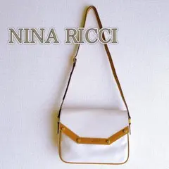 Nina Ricci ショルダーバック アイボリー×ブラウン レディース