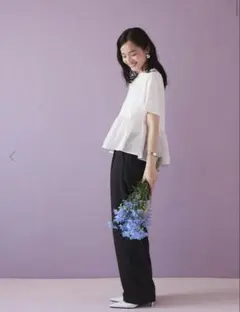 fifth 麻混ストレートパンツ