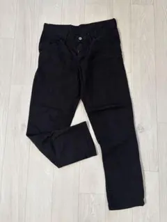 EDWIN ブラック ストレートデニム