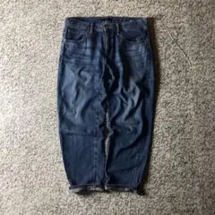 &*様 ユニクロ　レディース　色落ち　デニムパンツ　ジーンズ　W28 古着