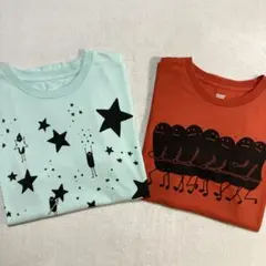 グラニフ ビューティフルシャドー 2枚セット カラフル Tシャツ S まとめ売り