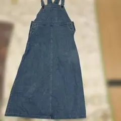 デニムのロングジャンパースカート