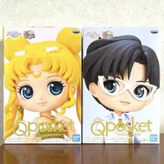 新品/Qposket/セーラームーン & タキシード仮面 フィギュアセット　A