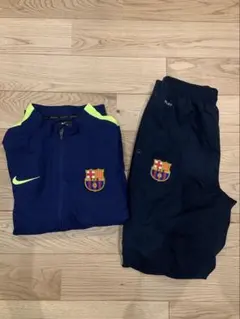Nike FC Barcelona ジャージセット 上ネイビー　下ブラック