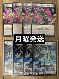 カレイコの黒像　Vチャロン　8枚セット