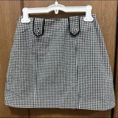 LILY BROWN レトロ台形スカート　ギンガムチェック