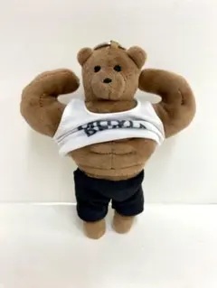 マッスルクマちゃん 筋肉 ベア キーホルダー ぬいぐるみ バッグチャーム 可愛い