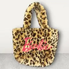 Barbie バービー ヒョウ柄 ファートートバッグ A4 派手かわ Y2K
