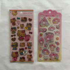 キラキララインストーンシール &ドロップジェリーシール 2枚セット