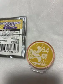 バファローズ Bs POPアクリルスタンプ （ハンコアート）選手番号34横山聖哉