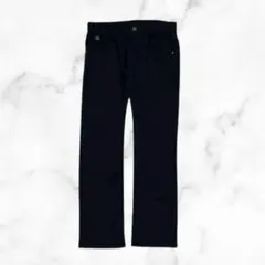 黒 ストレート スラックス　ボタン付き　y2k グランジ　ヴィンテージ