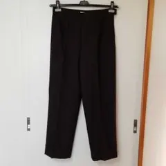 マリナリナルディ　大きいサイズ　幅広ストレートパンツ　ダークブラウン　17号