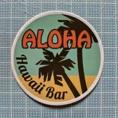 防水ステッカー　ハワイ　アロハ　ビーチ　ヤシの木　トラベル　B3