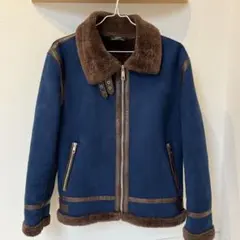 【メンズ】ZARA ボア襟 ジャンパー Ｍサイズ　美品
