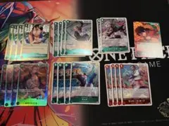 赤緑ルフィ　デッキパーツセット　ワンピースカード