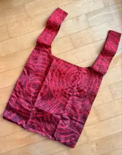 資生堂　エコバッグ　赤