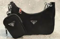 【新品同様】PRADA ショルダーバッグ 黒 ノベルティ
