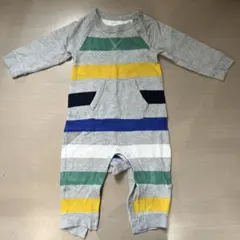 baby GAP ストライプロンパース 12-18ヶ月
