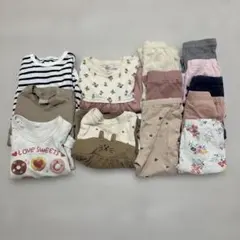 【サイズ80】女の子 ベビー服 まとめ売り13点ワンピ レギンス ロンパース