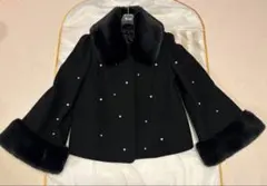 to be chic ショートコート　ジャケット　ブラック　ファー/rene