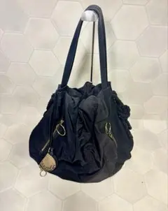 SEE BY CHLOE シーバイクロエ ナイロン ショルダーバッグ 黒のサムネイル