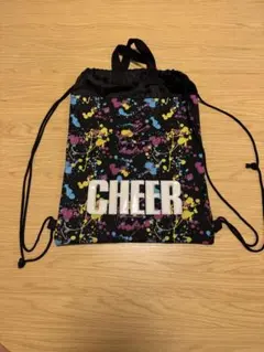 CHEER ナップザック ペイント柄 ブラック