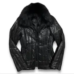 FUGA lamb leather fur jacket 平成 V系 y2k