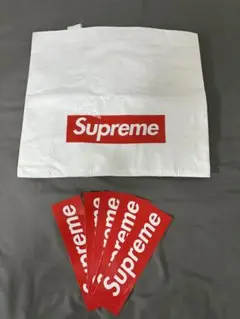 Supreme ショッパー小＋ステッカー5枚
