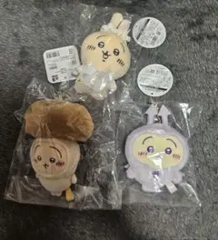 ちいかわ　うさぎのマスコット3点　季節だもん♫　旅行いきたい　天使&悪魔赤ちゃん